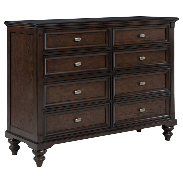 Andover - 8-Drawer Dresser Dark Brown Dressers by Coaster Fine Furniture | Bel Furniture