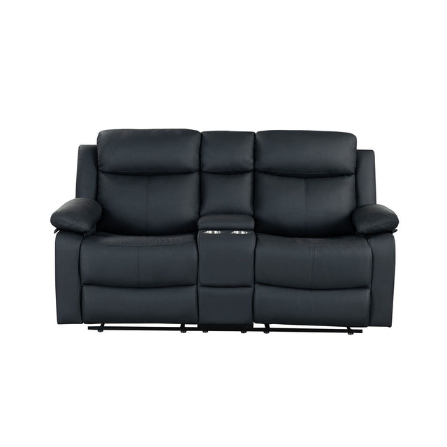 Blanche - Console Reclining Loveseat With LED Lights And Speakers - view 2