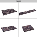 Maval - 8' X 10' Washable Area Rug - Black / Burgundy