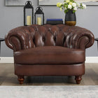 Newport - Leather Chair - Caramel