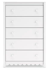 Hallityn - White - Five Drawer Chest by Signature Design by Ashley® | Bel Furniture