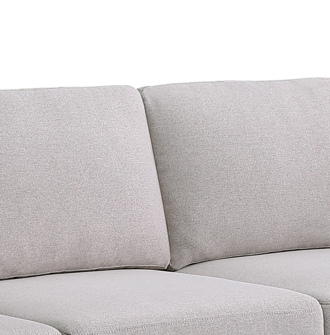 Kristin - Linen Fabric Loveseat - Light Gray by Lilola Home | Bel Furniture