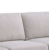 Kristin - Linen Fabric Loveseat - Light Gray by Lilola Home | Bel Furniture
