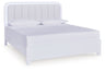 Jarlee - Upholstered Panel Bed White by Signature Design by Ashley® | Bel Furniture