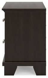 Covetown - Dark Brown - Two Drawer Night Stand by Signature Design by Ashley® | Bel Furniture