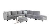 Simona - Velvet Modular Sectional Sofa by Lilola Home | Bel Furniture