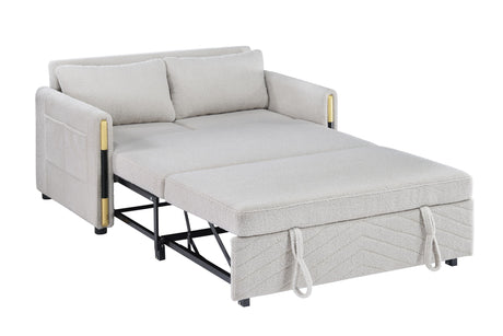 Percy - Teddy Velvet Sleeper Loveseat With Dual-Pull Sleeper Design by Lilola Home | Bel Furniture