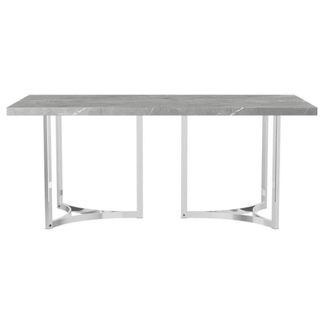 Sterling - Rectangular Dining Table - Gray by Coaster Fine Furniture | Bel Furniture