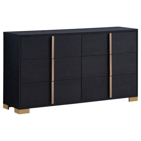 Marceline - 6-Drawer Dresser Black by Coaster Fine Furniture | Bel Furniture