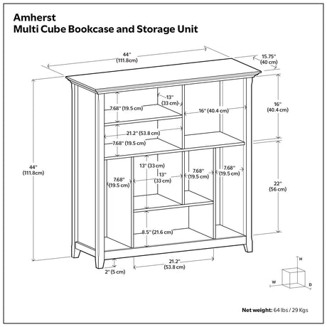 Amherst - Multi Cube Bookcase And Storage Unit - view 5