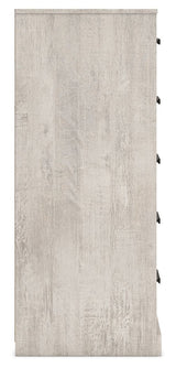 Shawburn - Whitewash - Five Drawer Chest by Signature Design by Ashley® | Bel Furniture