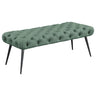 Ella - Upholstered Tufted Bench Metal Legs Green by Coaster Fine Furniture | Bel Furniture