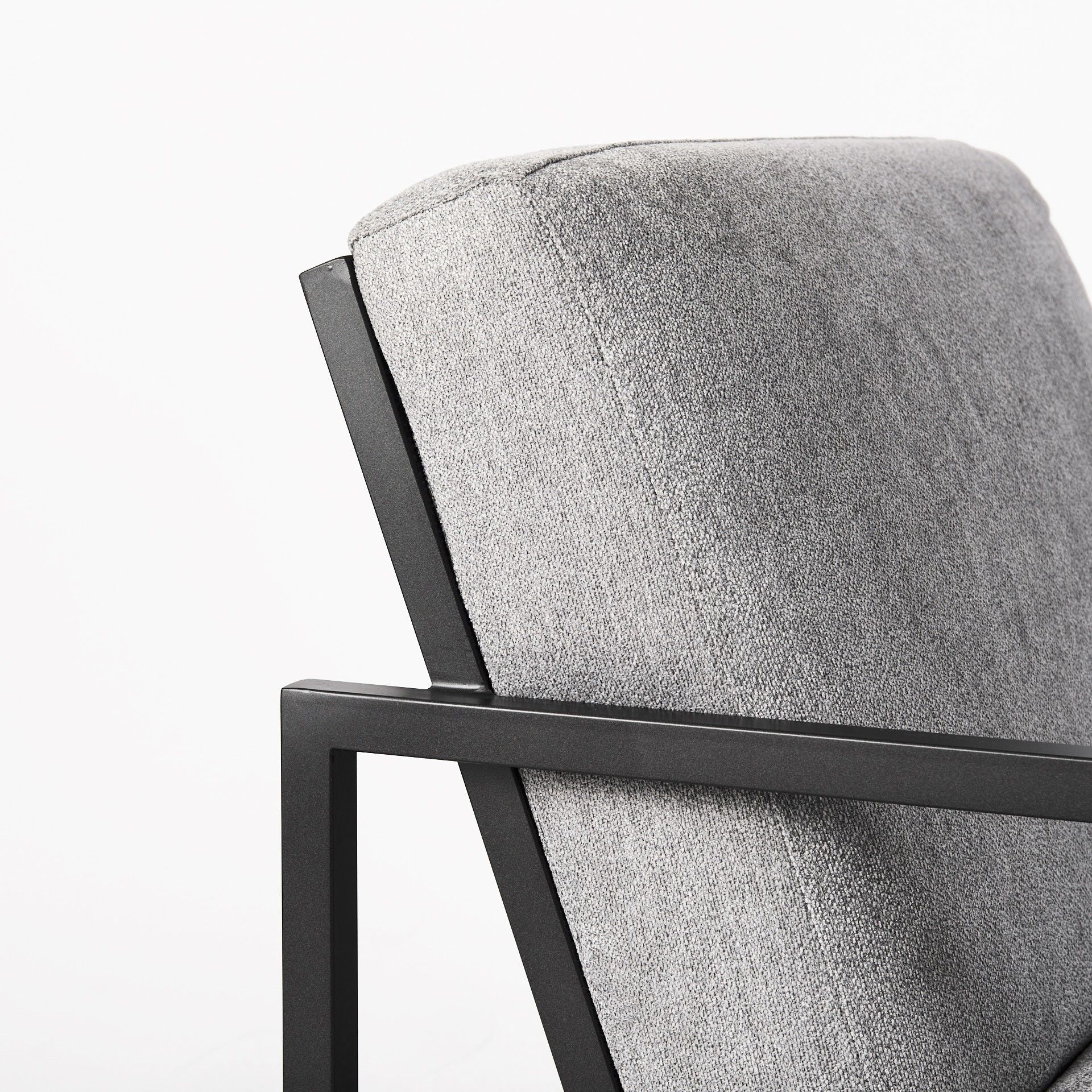 Geo Modern Accent Or Side Chair - Gray / Black