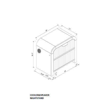 Beverly - 5 Piece Bedroom Set With Cooler