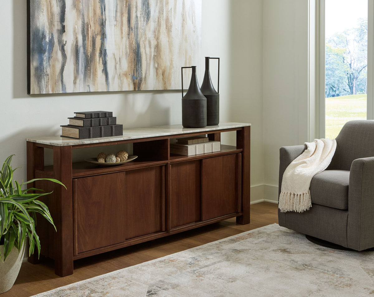 Tobinville - Dark Brown - Accent Cabinet by Signature Design by Ashley® | Bel Furniture