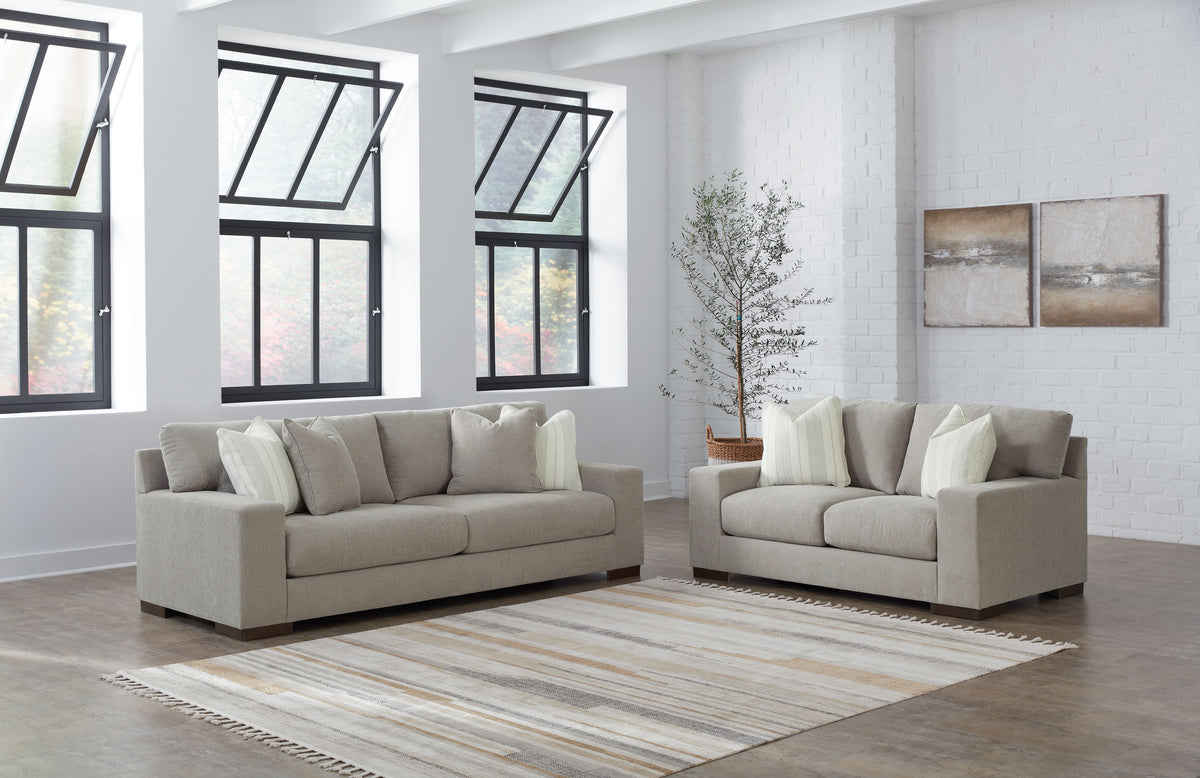Maggie - Living Room Set Gray 2 Pc. Sofa, Loveseat by Signature Design by Ashley® | Bel Furniture