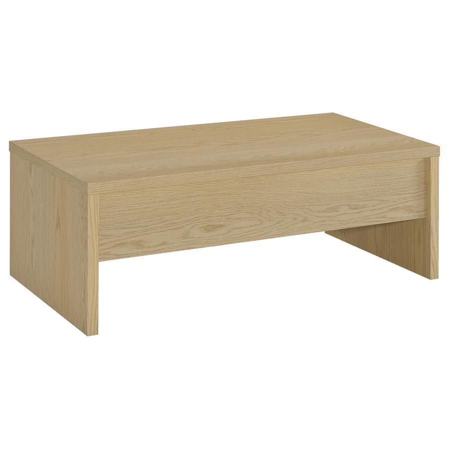 Canoga - Lift Top Cocktail Coffee Table Set - Light Oak