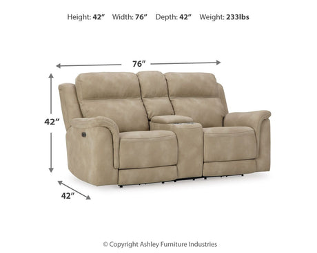 Next-Gen Durapella - Reclining Power Loveseat With Console - view 5