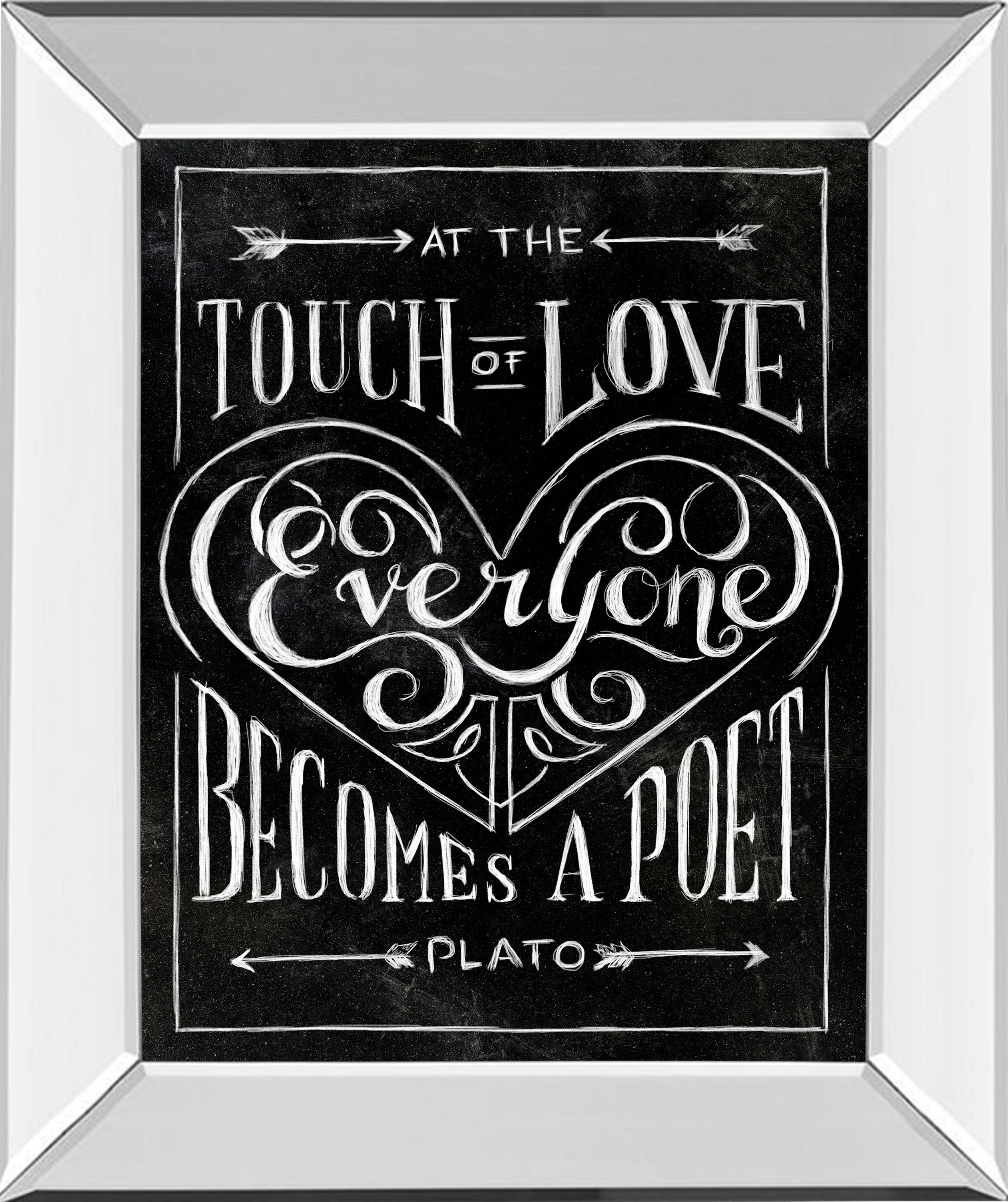 Everyone Becomes By Sundance Studio - Mirror Framed Print Wall Art - Black