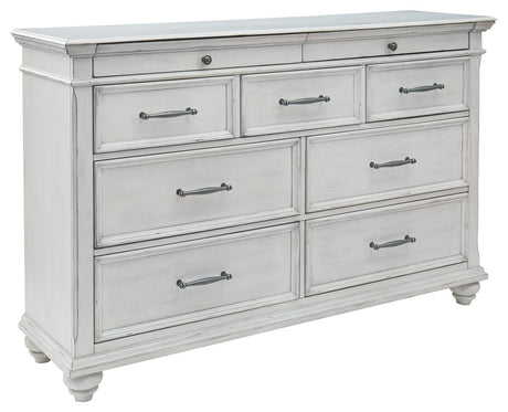 Kanwyn - Dresser, Mirror White Dressers by Benchcraft® | Bel Furniture