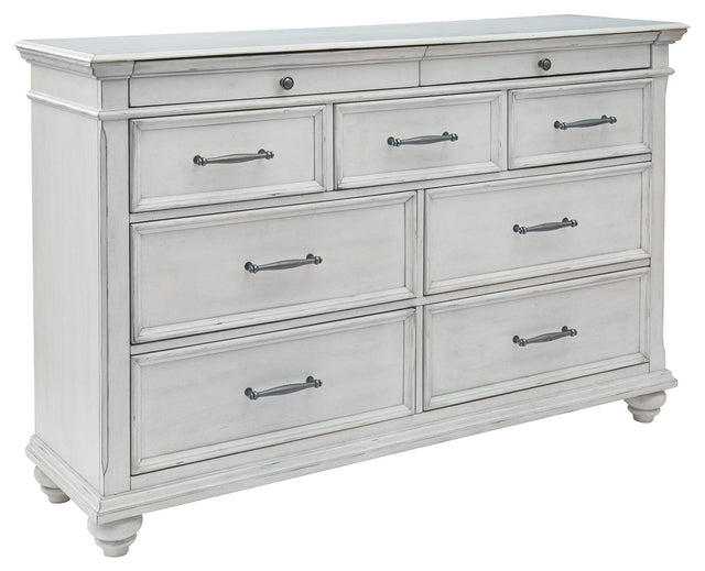 Kanwyn - Dresser, Mirror White Dressers by Benchcraft® | Bel Furniture