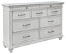 Kanwyn - Dresser, Mirror White Dressers by Benchcraft® | Bel Furniture