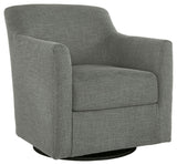 Bradney - Swivel Accent Chair Gray by Signature Design by Ashley® | Bel Furniture