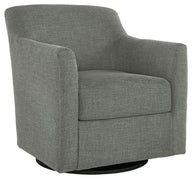 Bradney - Swivel Accent Chair Gray by Signature Design by Ashley® | Bel Furniture