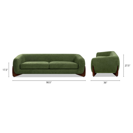 Alpine - Luxurious Upholstery Sherpa Sofa - view 4