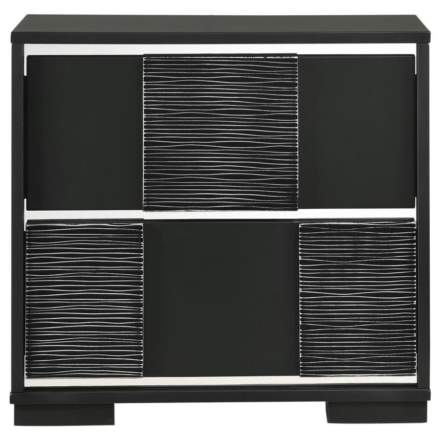 Blacktoft - 2-Drawer Nightstand - Black