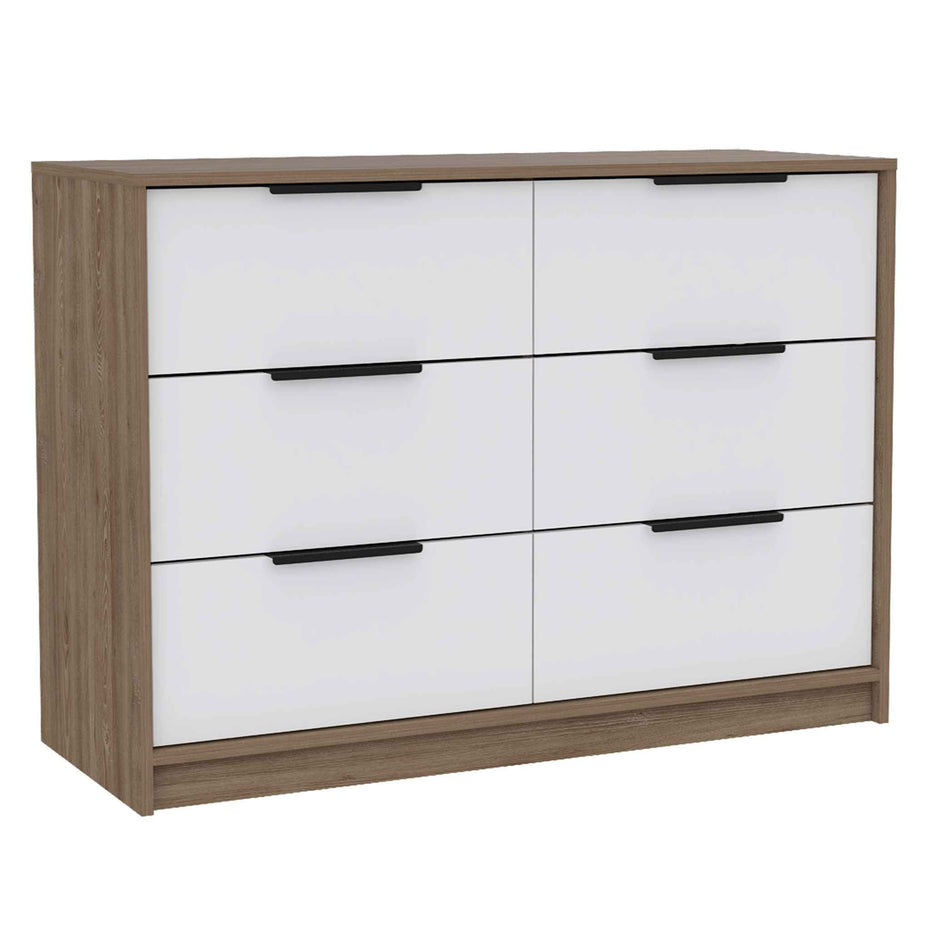 Modern Rustic Dresser - White / Natural