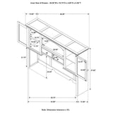 Hartshill - 2-Door Hutch With Shelves - Burnished Oak