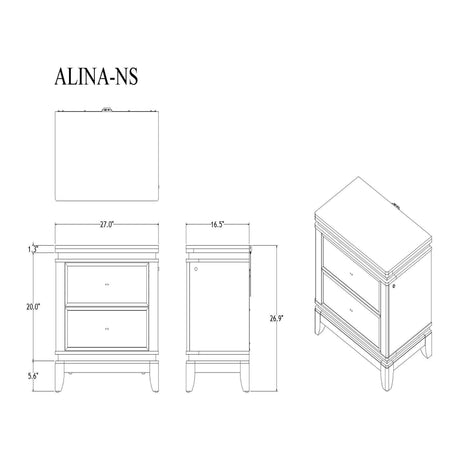 Adalid - Chest With LED Lighting - White