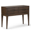 Harper - Hallway Console Table - Walnut Brown by Simpli-Home | Bel Furniture