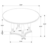 Landon - Round Dining Table Set by Coaster Fine Furniture | Bel Furniture