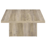 Devar - Square Coffee End Table Set - Distressed Pine