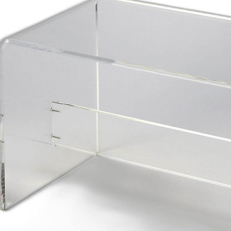 Modern Chic Acrylic Bench - Clear