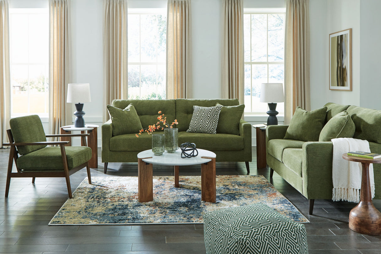 Bixler - Living Room Set Green 3 Pc. Sofa, Loveseat, Chair by Signature Design by Ashley® | Bel Furniture