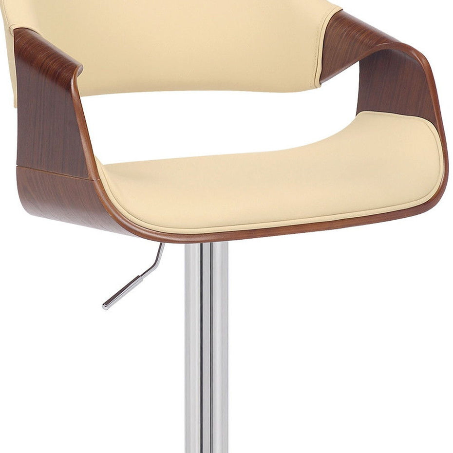 45" Swivel Adjustable Height Bar Chair - Cream