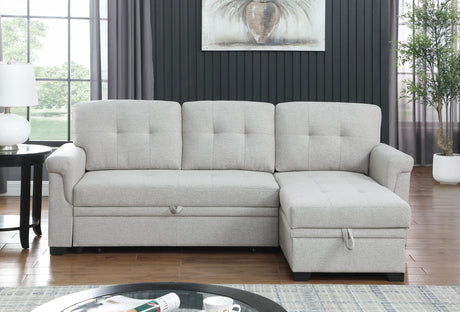 Lucca - Reversible Sleeper Sectional Sofa With Storage Chaise - view 6
