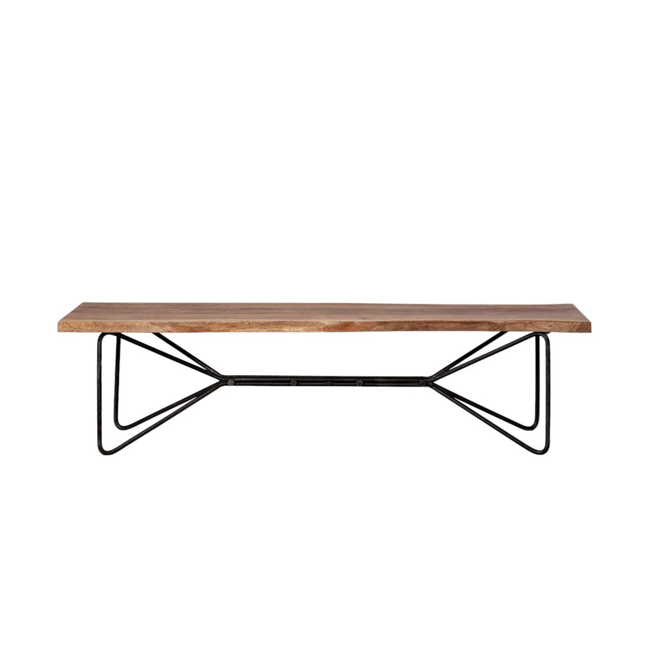 Dining Bench - Black / Brown