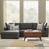 Charlie - Upholstered Deep Seater Sectional Sofa by Simpli-Home | Bel Furniture