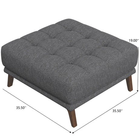 Addison - Square Upholstered Ottoman - view 3