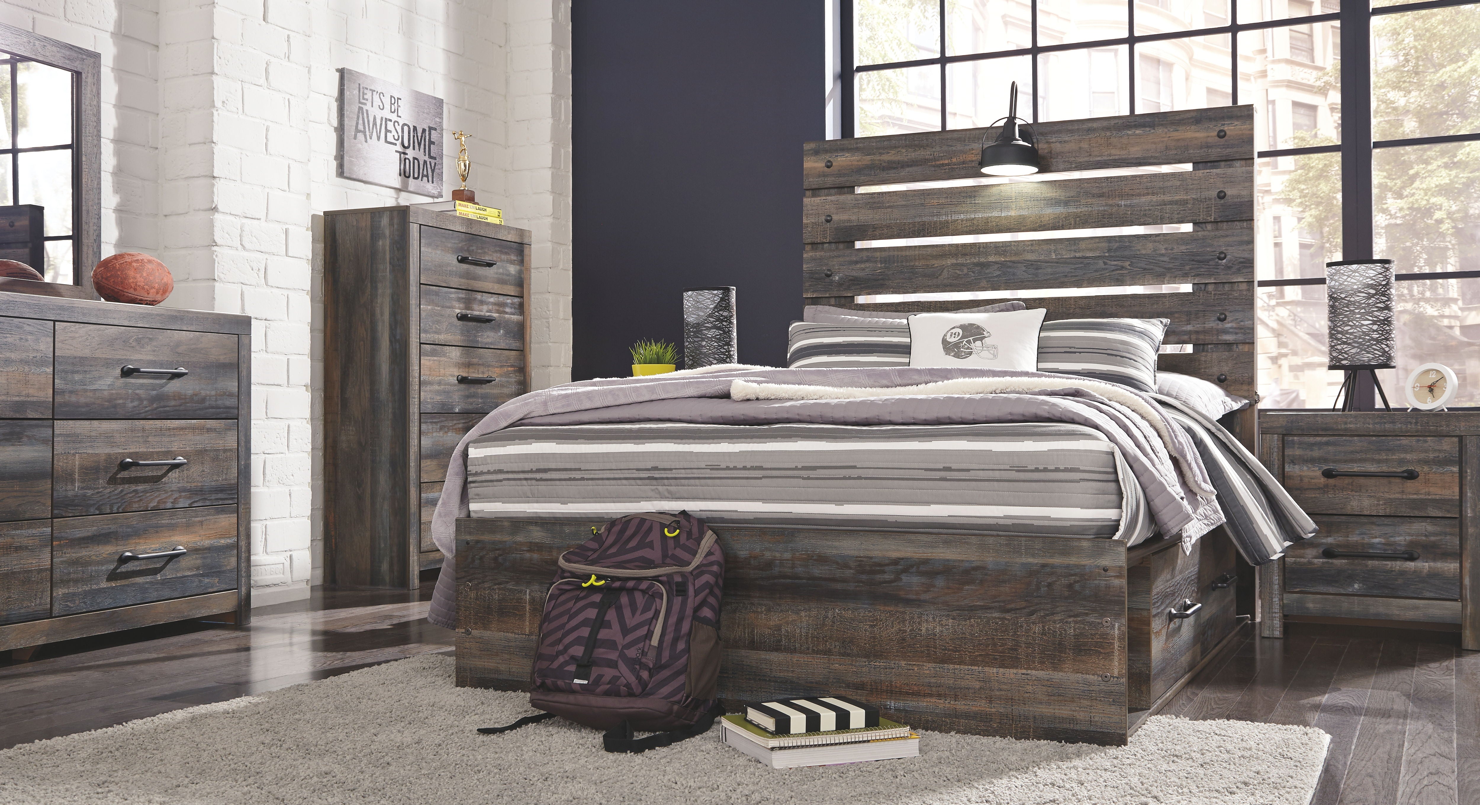 Drystan - Youth Panel Bedroom Set - 7 Piece Bedroom Sets | Bel