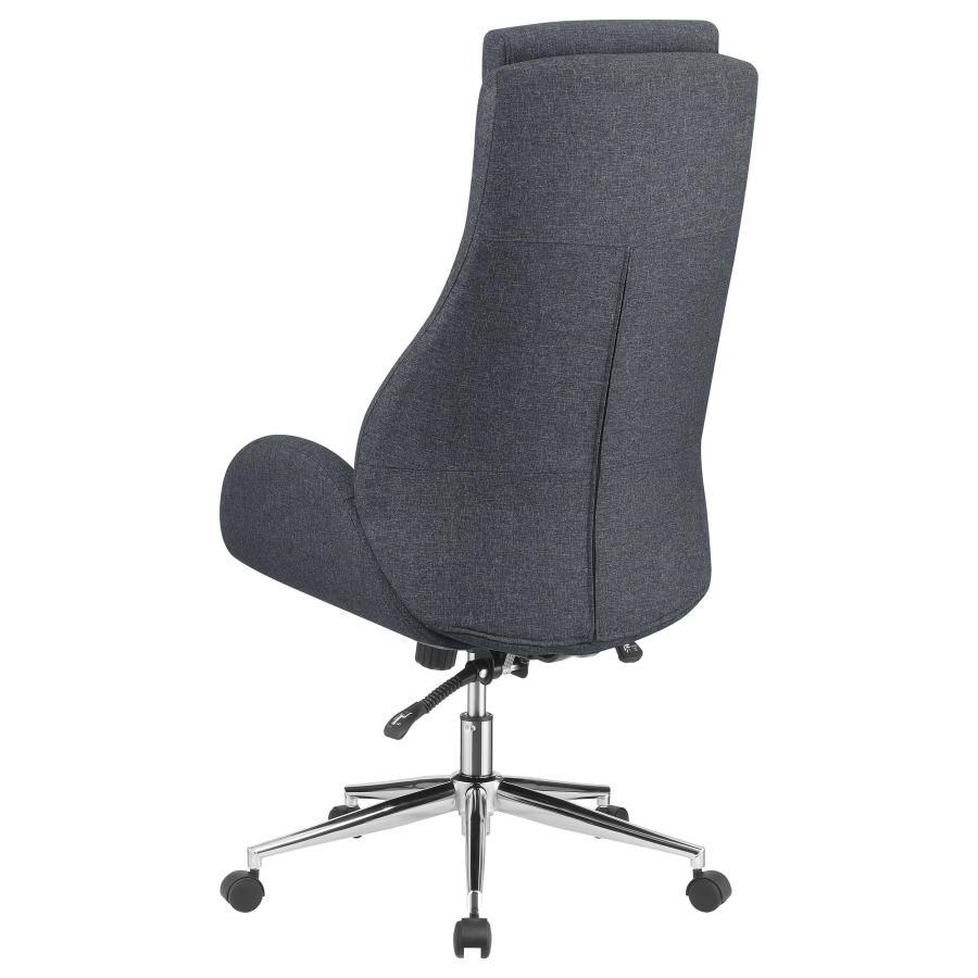 Cruz - Upholstered Adjustable Home Office Desk Chair - Gray