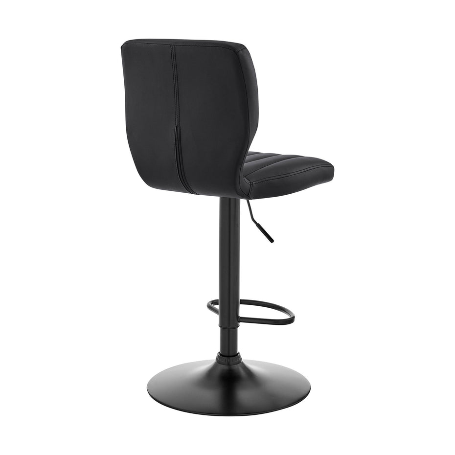 46" Swivel Adjustable Height Bar Chair - Black