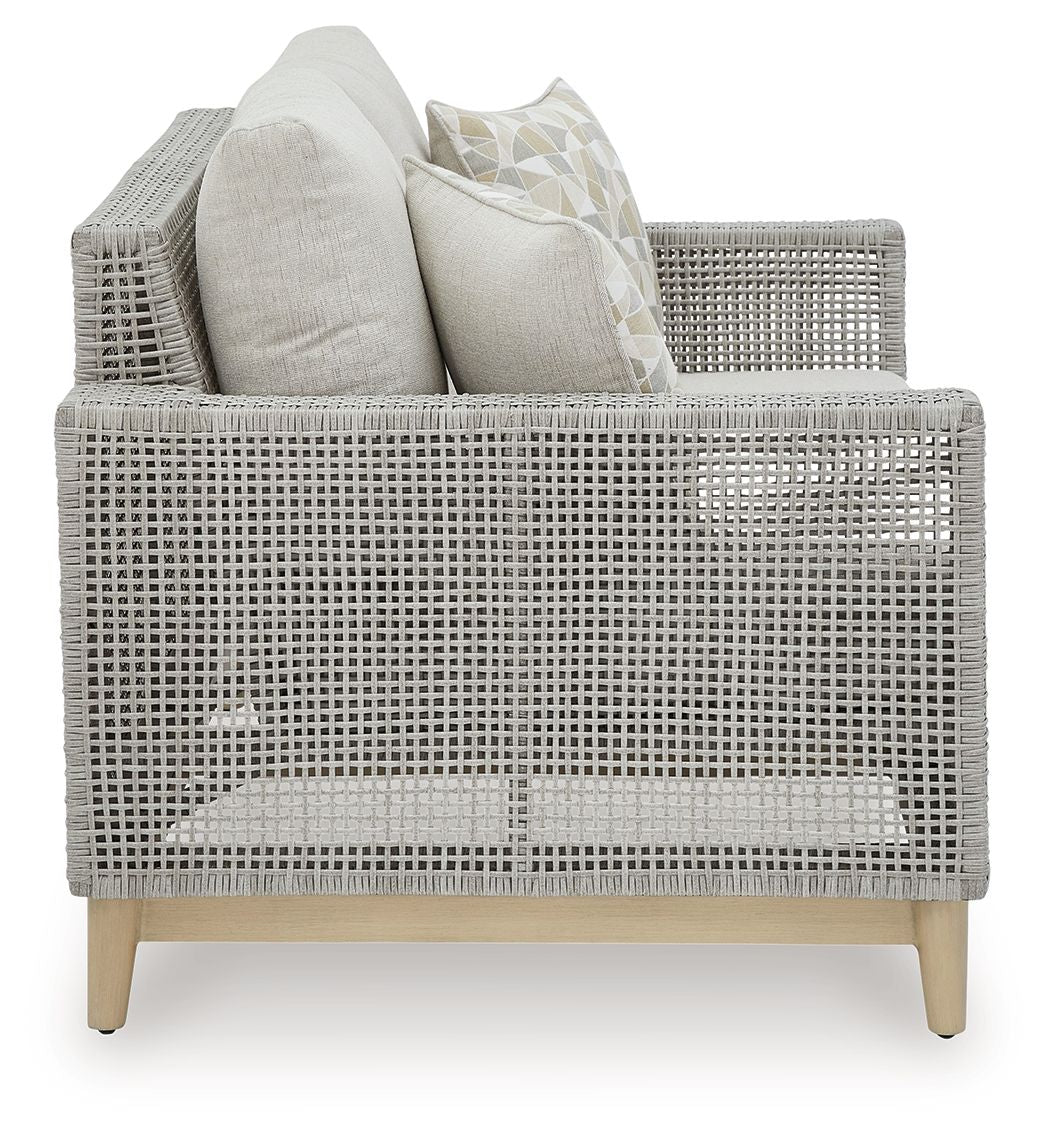 Seton Creek - Gray - Loveseat With Cushion by Signature Design by Ashley® | Bel Furniture