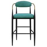 Tina - Metal Pub Height Bar Stool With Upholstered Back And Seat (Set of 2) by Coaster Fine Furniture | Bel Furniture
