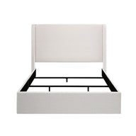 Caron - Upholstered Wingback Bed With High Headboard
