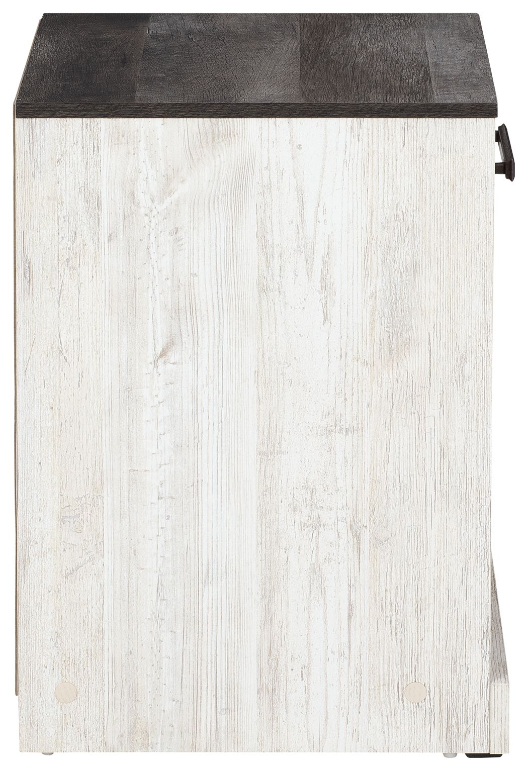 Shawburn - White / Black / Gray - One Drawer Night Stand - Open Cubby by Signature Design by Ashley® | Bel Furniture